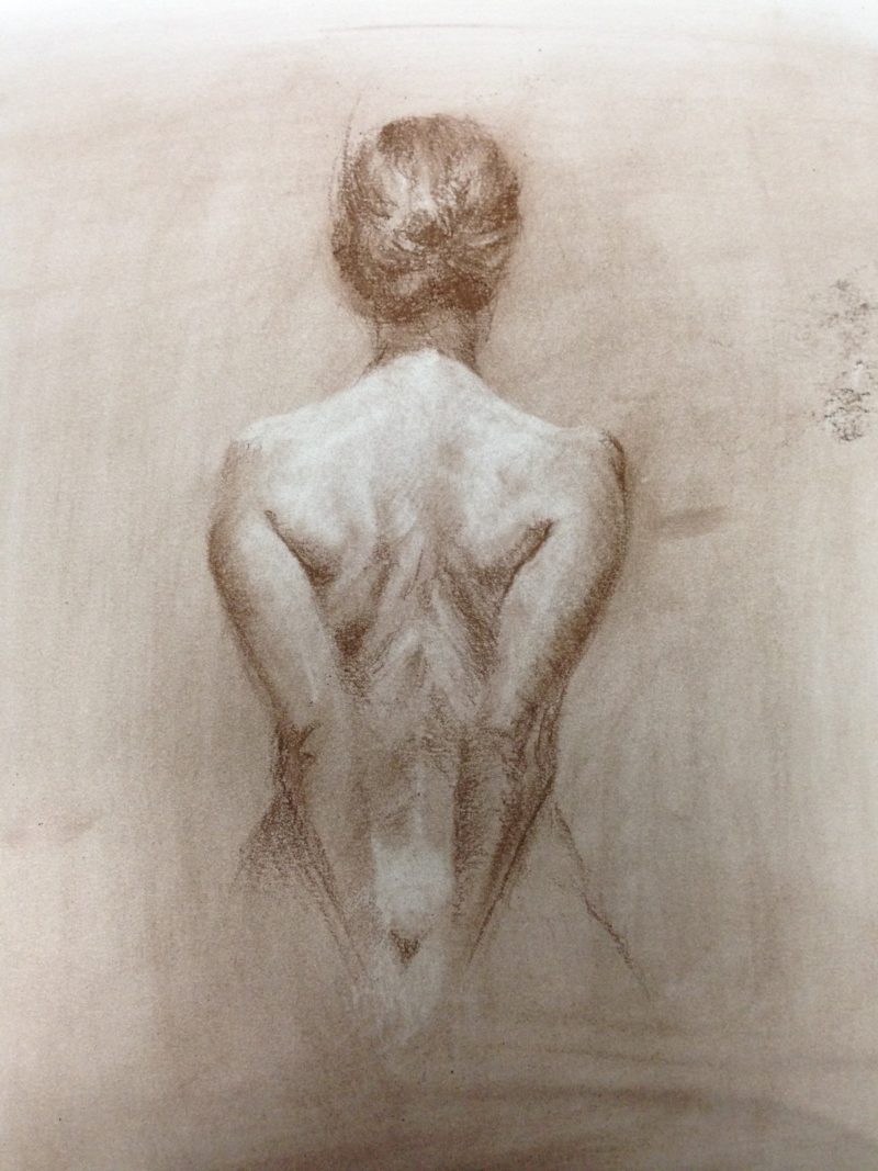 Female Back, drawing from life
